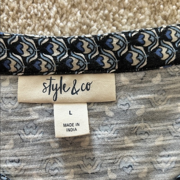 Style & Co. Patterned Blouse - Picture 3 of 3